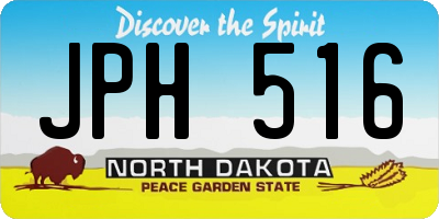 ND license plate JPH516