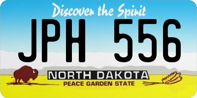 ND license plate JPH556