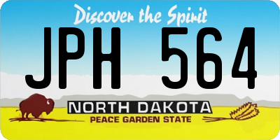 ND license plate JPH564