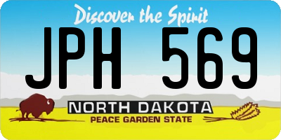 ND license plate JPH569