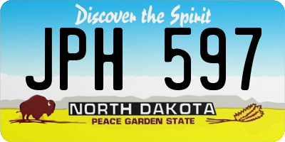 ND license plate JPH597