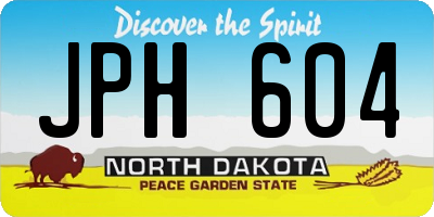 ND license plate JPH604