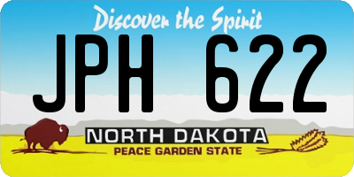 ND license plate JPH622