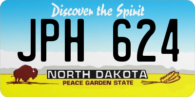 ND license plate JPH624