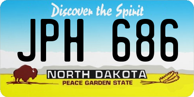 ND license plate JPH686