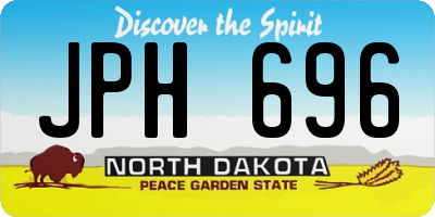 ND license plate JPH696