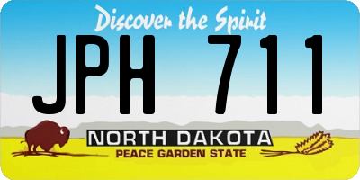 ND license plate JPH711