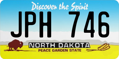 ND license plate JPH746