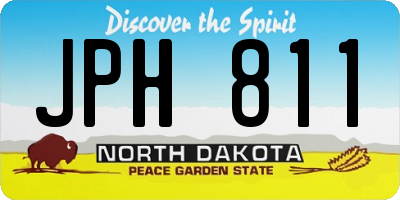 ND license plate JPH811