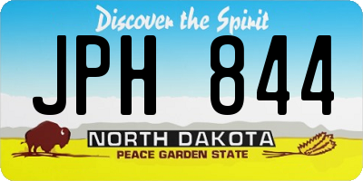 ND license plate JPH844