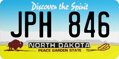 ND license plate JPH846