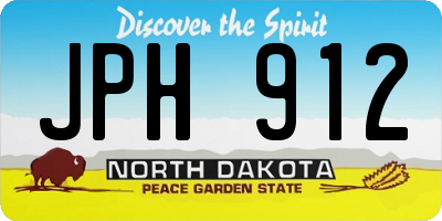 ND license plate JPH912