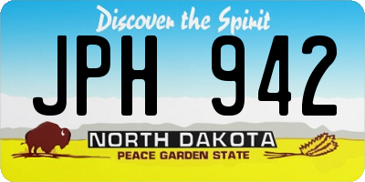 ND license plate JPH942