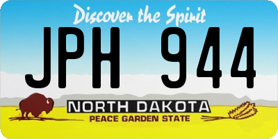 ND license plate JPH944
