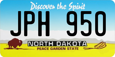 ND license plate JPH950