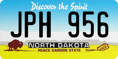 ND license plate JPH956
