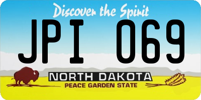 ND license plate JPI069