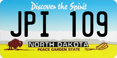 ND license plate JPI109