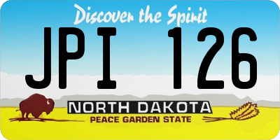 ND license plate JPI126
