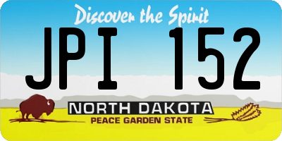 ND license plate JPI152