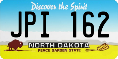 ND license plate JPI162