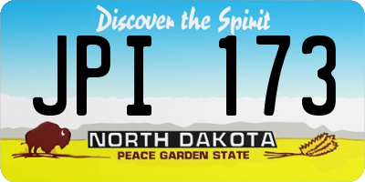 ND license plate JPI173