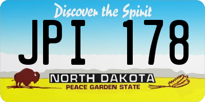 ND license plate JPI178