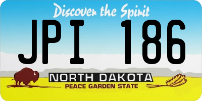 ND license plate JPI186