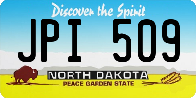 ND license plate JPI509