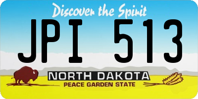 ND license plate JPI513