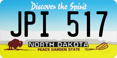ND license plate JPI517