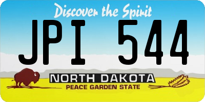 ND license plate JPI544