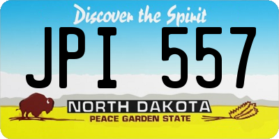 ND license plate JPI557