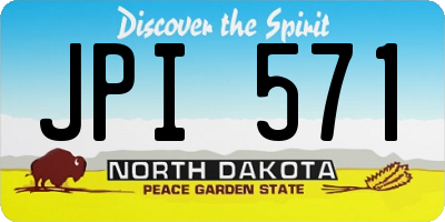 ND license plate JPI571