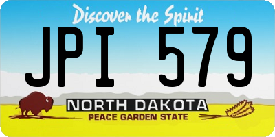 ND license plate JPI579