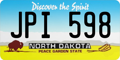 ND license plate JPI598