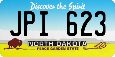 ND license plate JPI623