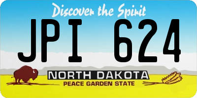 ND license plate JPI624