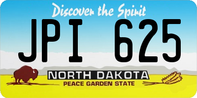 ND license plate JPI625