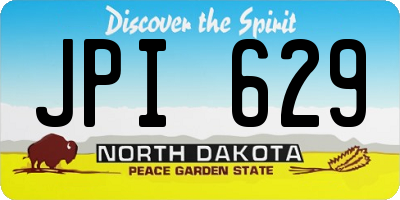 ND license plate JPI629