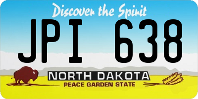 ND license plate JPI638