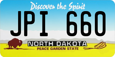 ND license plate JPI660