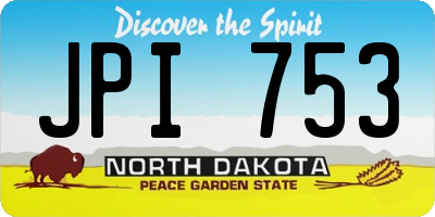 ND license plate JPI753