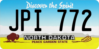 ND license plate JPI772