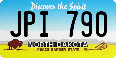 ND license plate JPI790