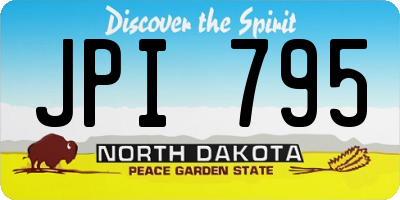 ND license plate JPI795