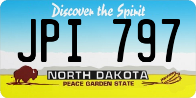 ND license plate JPI797