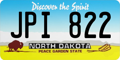 ND license plate JPI822
