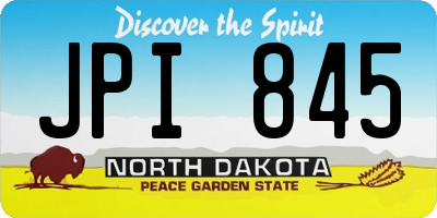 ND license plate JPI845