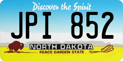 ND license plate JPI852